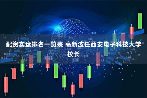 配资实盘排名一览表 高新波任西安电子科技大学校长